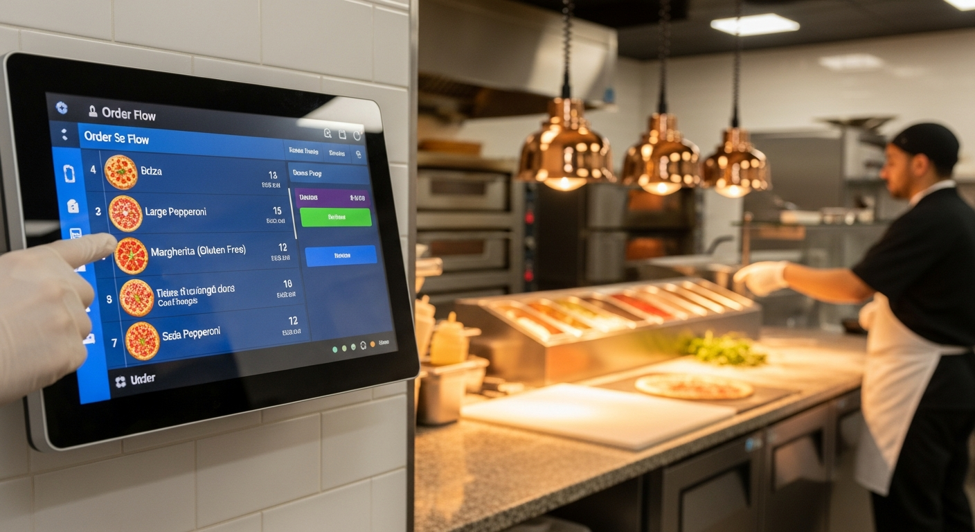 Kitchen Display Technology: Real-Time Order Flow for Pizzerias | PizzeriaPOS System